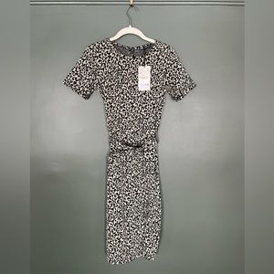 NWT Zara Leopard Midi Dress